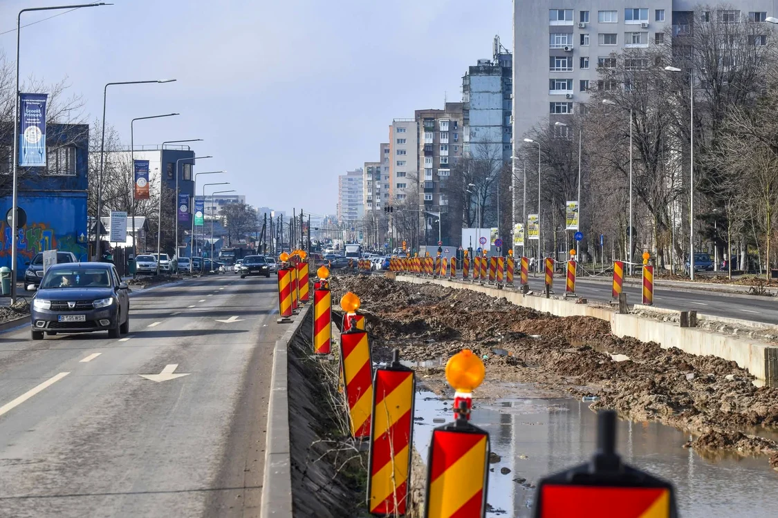 Lucrări la Prelungirea Ghencea/FOTO: Facebook/Ciprian Ciucu