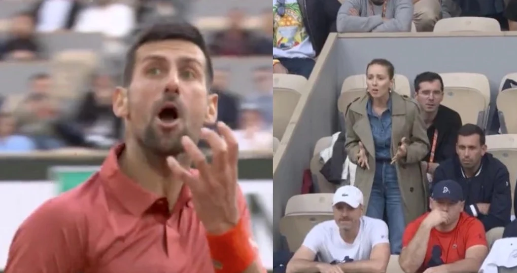 Novak Djokovici și Jelena s-au certat în timpul meciului. Capturi X