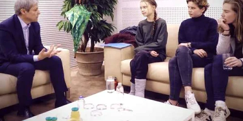 Dacian Ciolos si Greta Thunberg FOTO Facebook / Ciolos