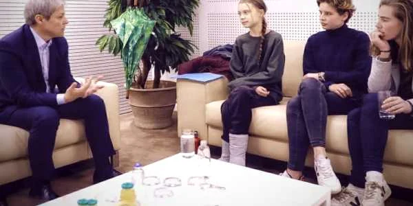 Dacian Ciolos si  Greta Thunberg FOTO Facebook / Ciolos