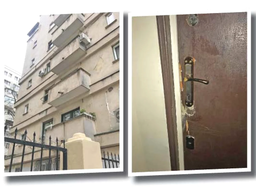 Locuia la etajul trei al unui bloc vechi din Centrul Capitalei. Uşa apartamentului fusese spartă cu câteva zile în urmă