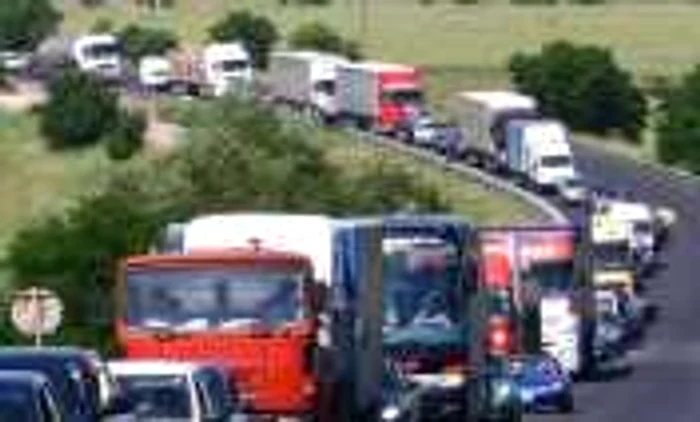 Trafic blocat între Alba şi Cluj