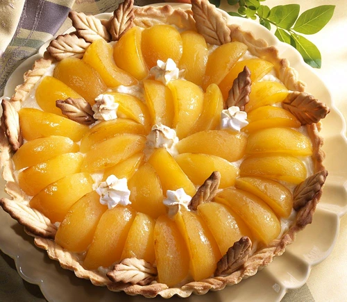 tarta de piersici si crema de lapte jpeg