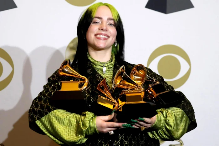 Billie Eilish, marea câştigătoare a premiilor Grammy 2020  FOTO EPA-EFE