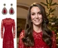 Printesa Kate în rochia roşie pentru promovarea "Christmas Carol"