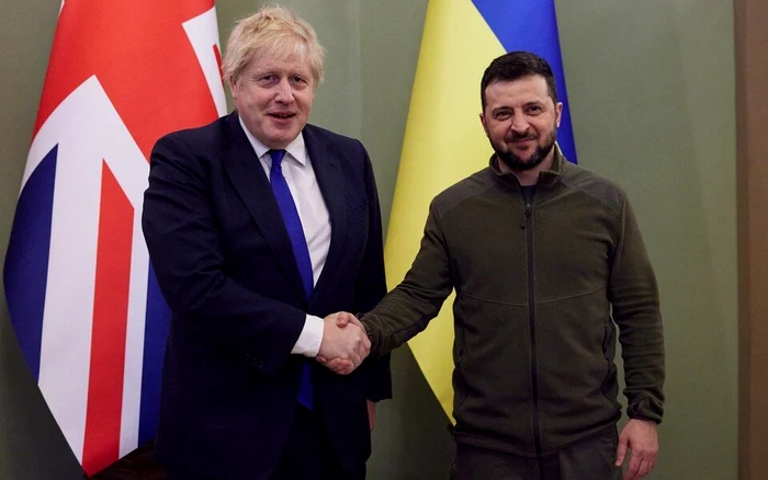 Boris Johnson și Volodimir Zelenski Foto: Twitter
