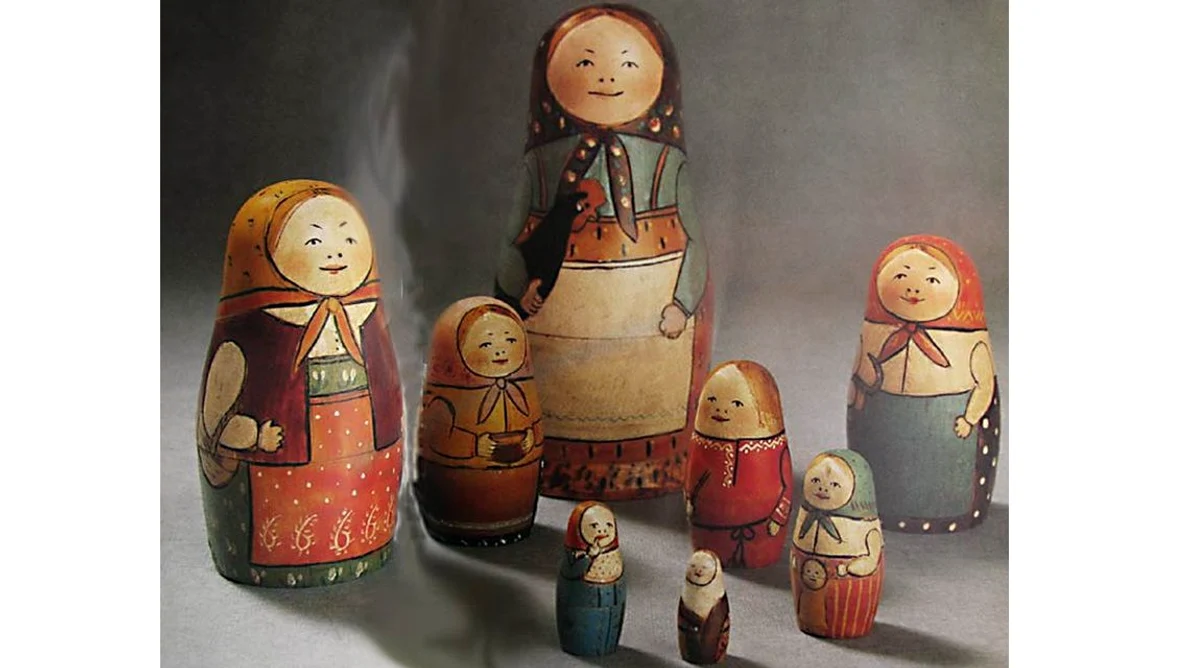 Povestea primelor păpuși Matrioșka   un simbol al Rusiei, inspirat de cultura japoneză  jpeg