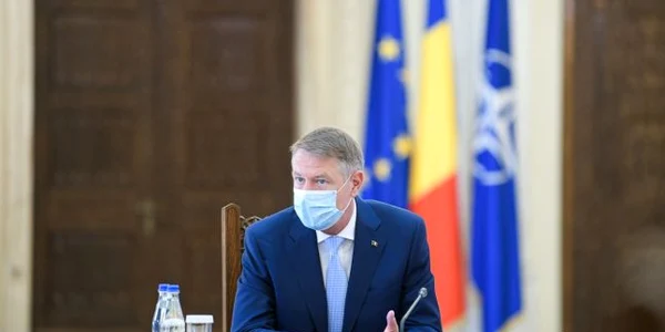 Klaus Iohannis cu masca FOTO presidency.ro
