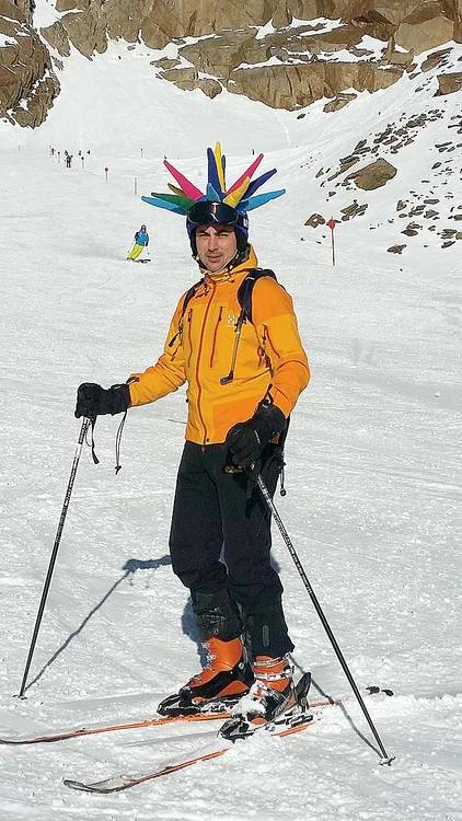 Luna trecută, Alex a schiat în Austria, într-un peisaj mirific