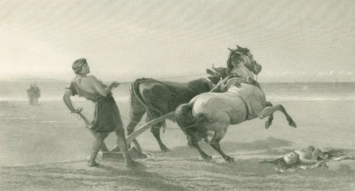 „Ulise arând țărmul mării”, de Heywood Hardy (© New York Public Library)