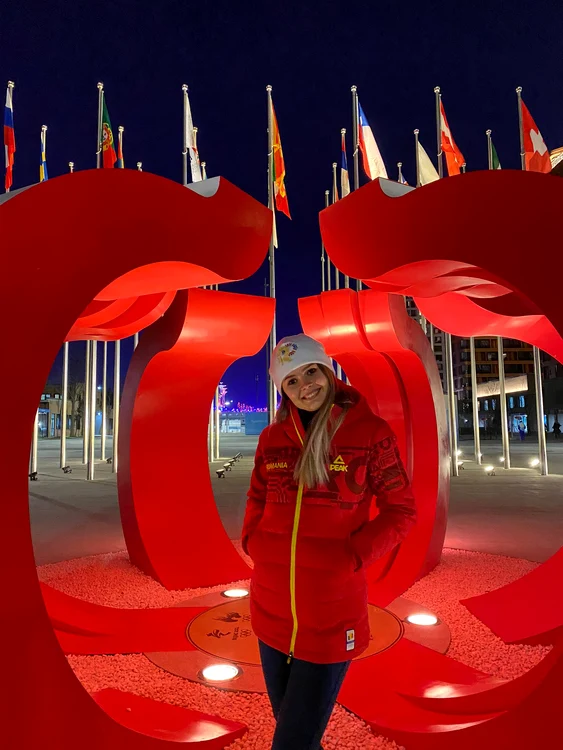 Mihaela Hogaș e mândră că reprezintă România la JO de iarnă (Foto: COSR / Team România)