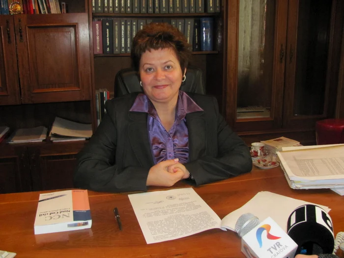 Judecătoarea Luminiţa Stâlpeanu, vicepresedinta Judecatoriei Drăgăşani, instanta unde s-a dat acceptul căsătoriei