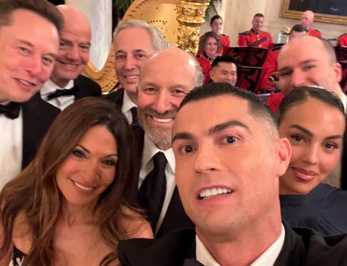 Cristiano Ronaldo şi Elon Musk la dineul fastuos găzduit la Casa Albă FOTO X / TC @totalcristiano