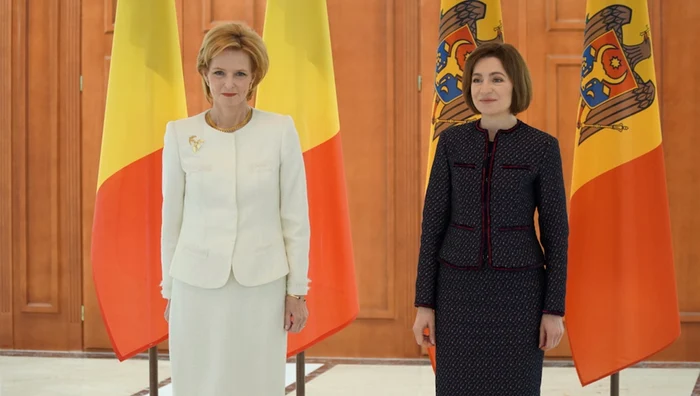 Majestatea Sa Margareta și președintele Maia Sandu. FOTO: Casa Majestății Sale