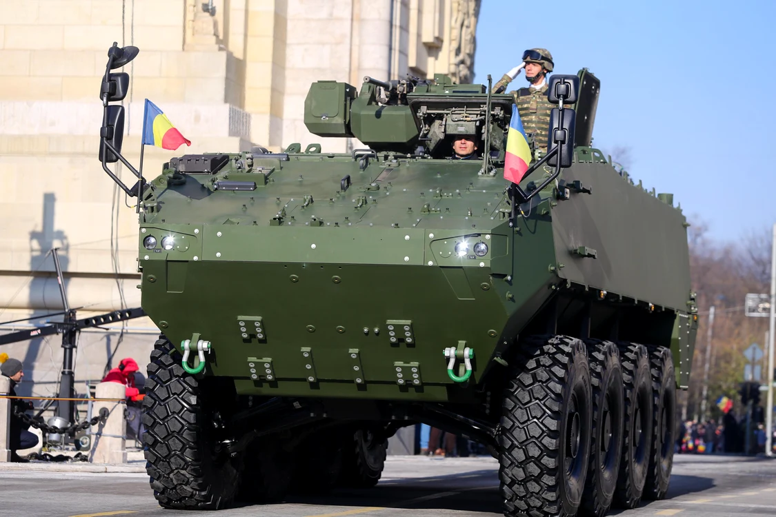 Exemplu de bune practici: vehicolul Piranha e produs în România. FOTO: Profimedia