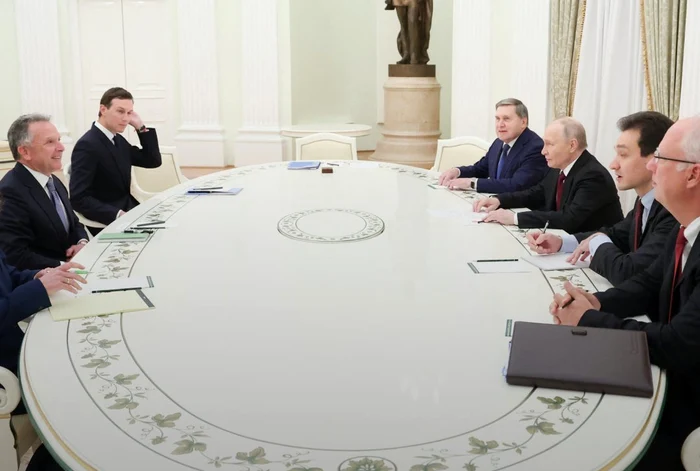 Delgația americană primită de  Vladimir Putin la Kremlin FOTO: X