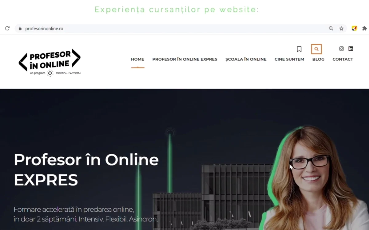 Site-ul Profesor în Online.