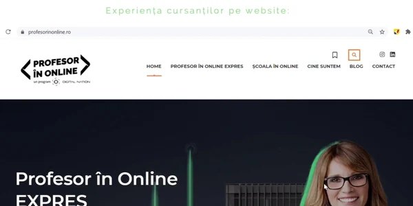 Profesor in Online captura site