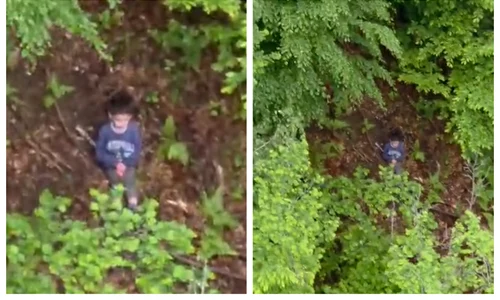 Băiețelul dispărut într-o pădure din Sibiu, găsit după peste 40 de ore de căutări