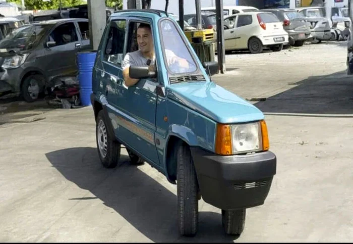 Andrea Marazzi a transformat un Fiat Panda din 1993 (Foto: captură video)