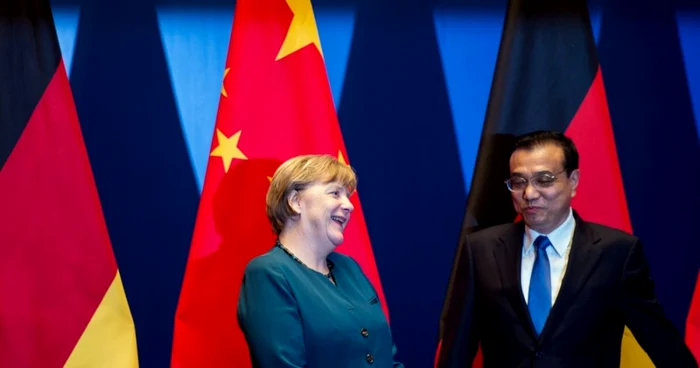 Angela Merkel şi premierul Chinei Li Keqiang FOTO AP