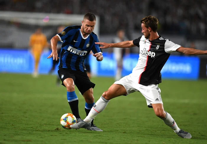 
    George Pușcaș, în meciul Inter - Juventus  