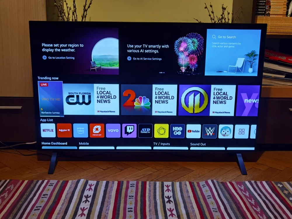 Smart Tv LG OLED 48A1. FOTO Adrian Pogîngeanu