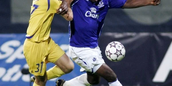 Vitalie Bordian a jucat și contra britanicilor de la Everton