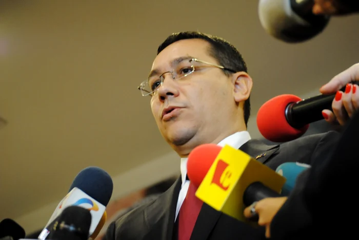 Premierul Victor Ponta FOTO Mediafax