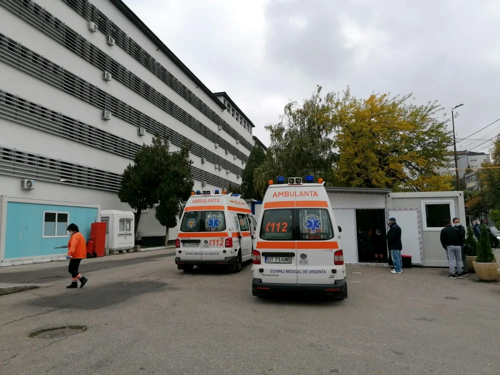 Focarul de la spitalul din Slatina a apărut în cursul acestei săptămâni FOTO: Alina Mitran