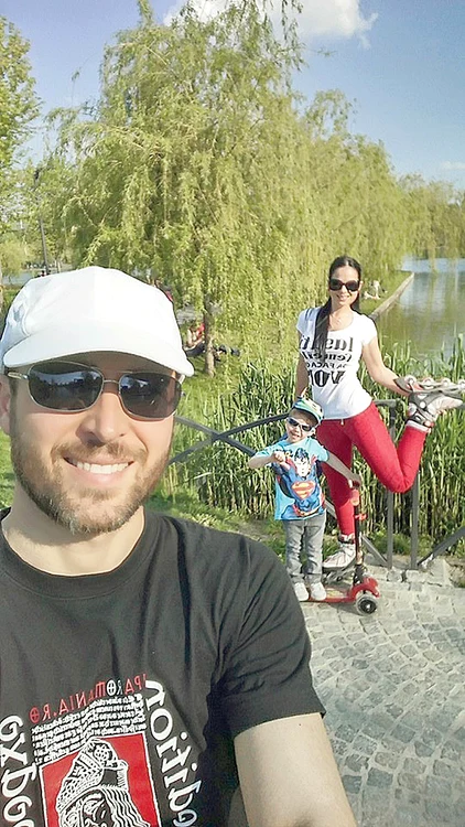 Dinu Maxer şi familia