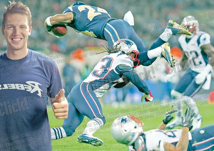 După meci, în vestiarul celor de la Patriots, Zoli a arătat că îşi susţine echipa favorită din Romånia, Bucharest Rebels