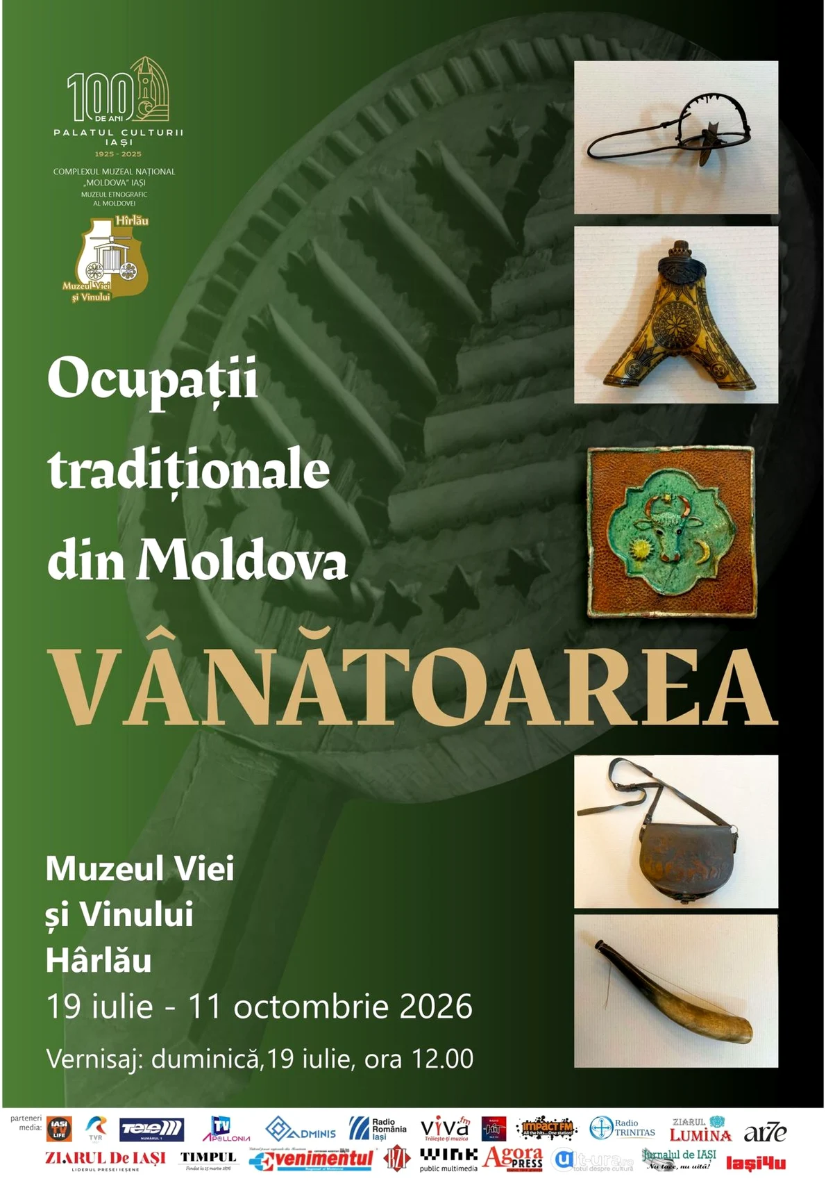 Expoziția „Ocupații tradiționale din Moldova: Vânătoarea”, la Muzeul Viei și Vinului din Hârlău