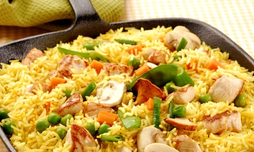 Paella cu pui jpeg