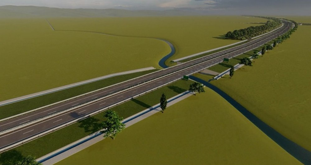 Noi imagini de pe Lotul 1 al Autostrăzii A7. Lucrările sunt finalizate în proporție de 5% VIDEO