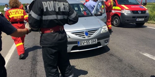 Accidentul s-a produs la Stupini. FOTOISU Braşov