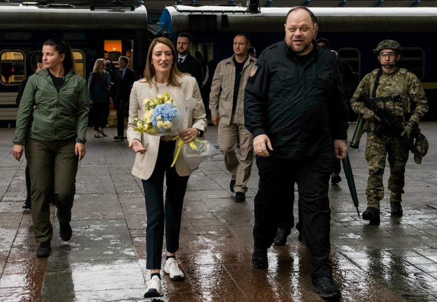 Președinta Parlamentului European, în vizită la Kiev. Agenda discuțiilor