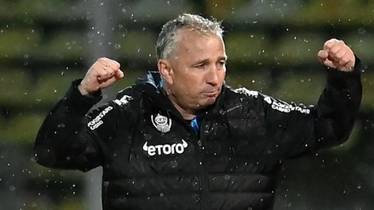 Dan Petrescu e mulțumit de echipa sa, CFR Cluj. Foto Sportpictures