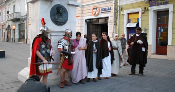 Cluj: FOTO Daci şi romani, pe străzile Clujului