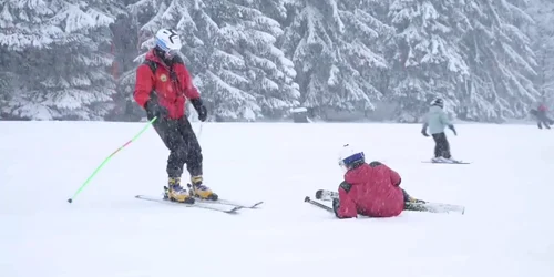 Ce facem în cazul unui accident pe pârtie FOTO Salvamont Braşov