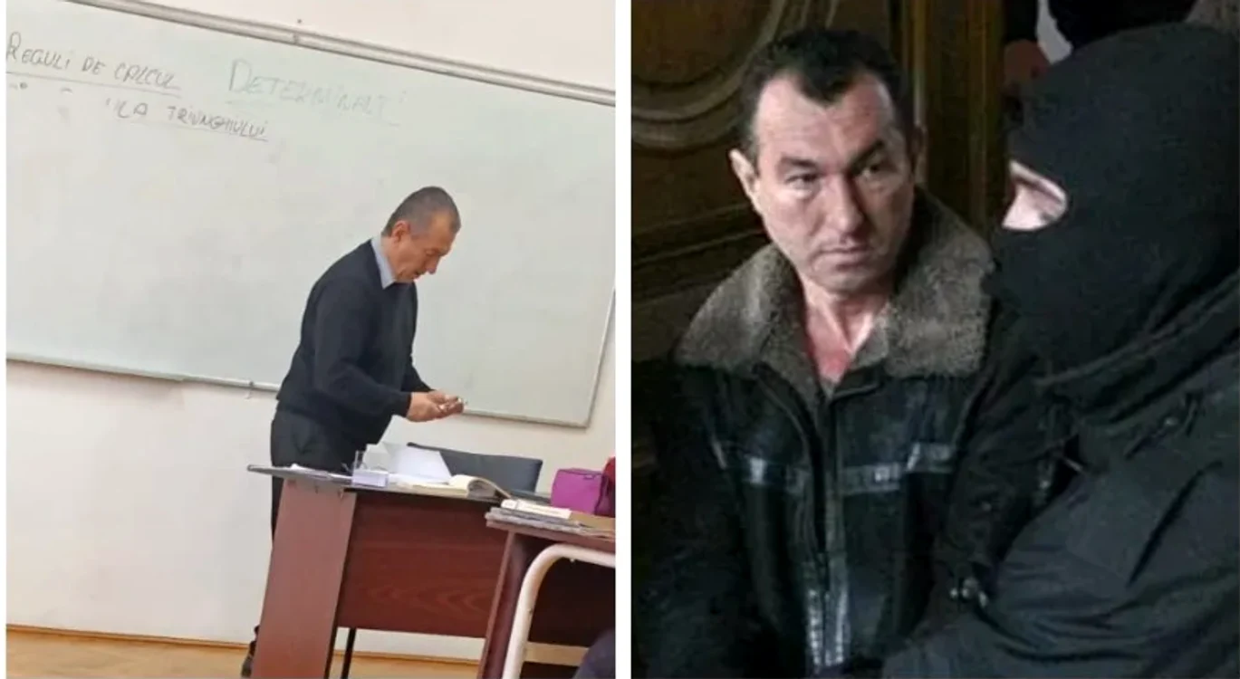 Ovidiu Vancea poreclit Balibacea a fost fotografiat de elevi la ora de Matematică. FOTO: Turda News