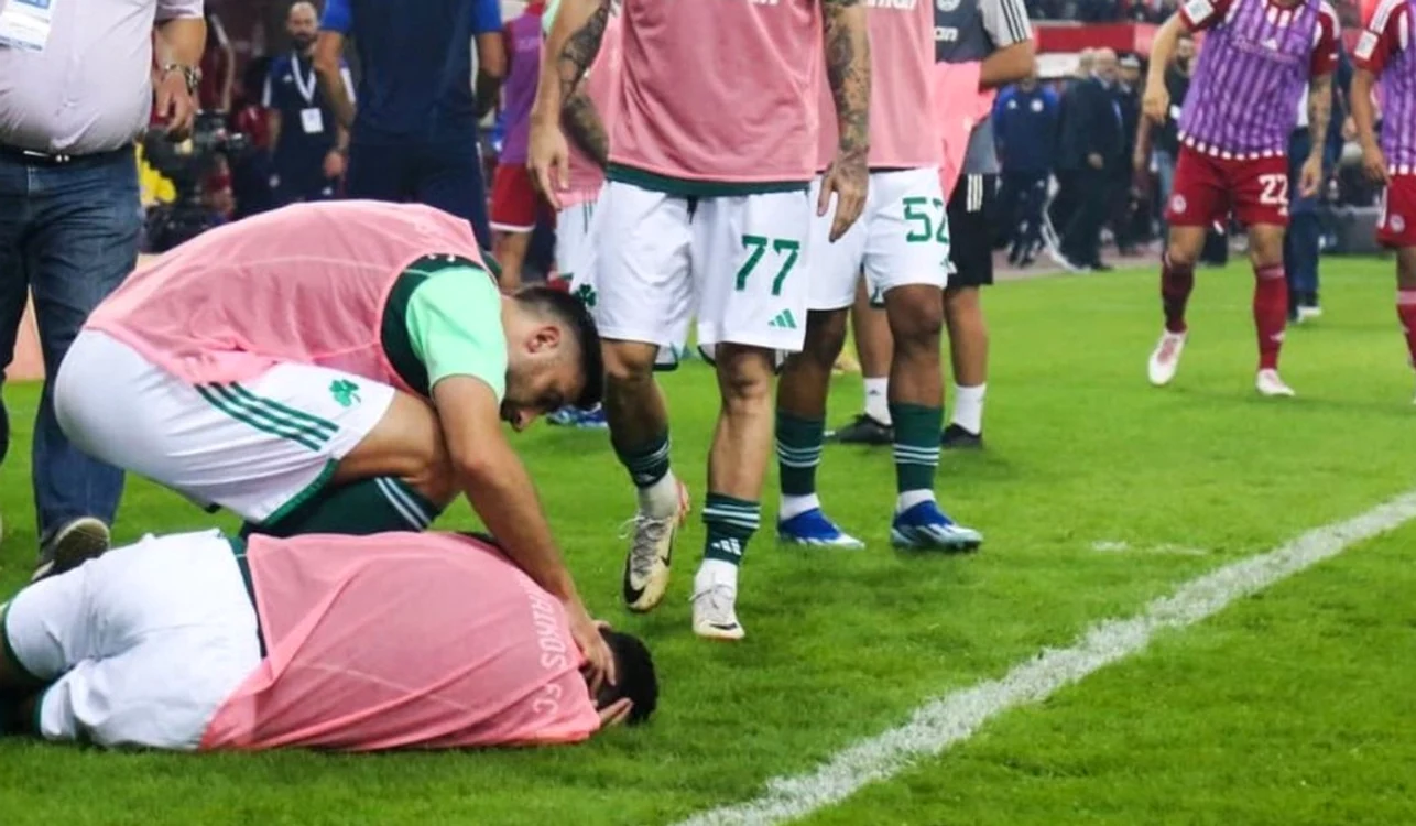 Rezerva lui Panathinaikos FC și-a pierdut auzul pentru câteva ore (FOTO: X/Twitter)