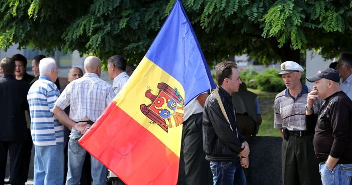 Consiliul Unirii şi Acţiunea au protestat şi împotriva vizitei vicepremierului rus Dmitri Rogozin 2012 FOTO: Dumitru Goncear