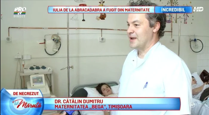 Medicul declara că tânăra a intrat în travaliu în weekend