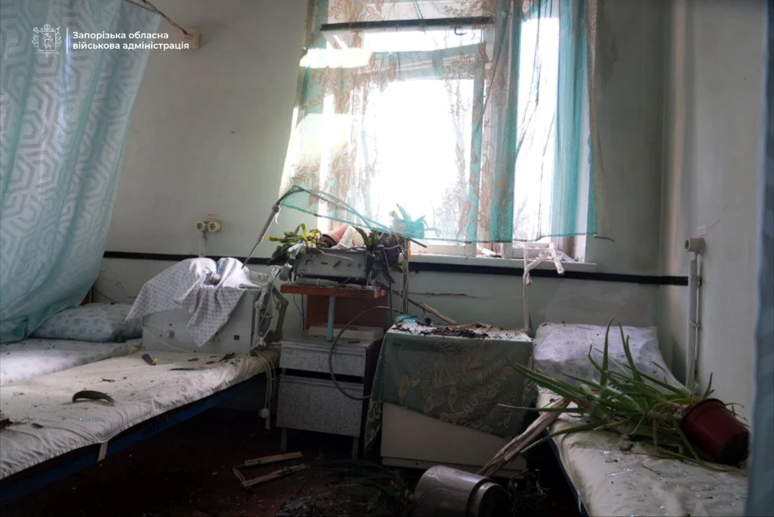 Distrugeri la maternitatea din Zaporojie/FOTO:X