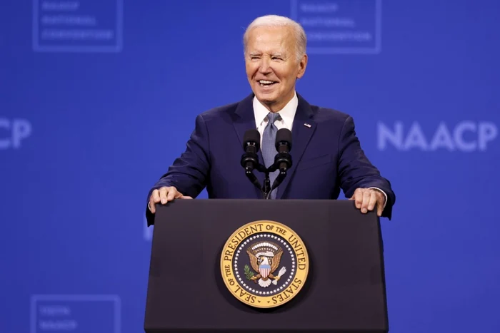 Joe Biden la un eveniment de campanie în Las Vegas, Nevada, pe 16 iulie FOTO EPA-EFE