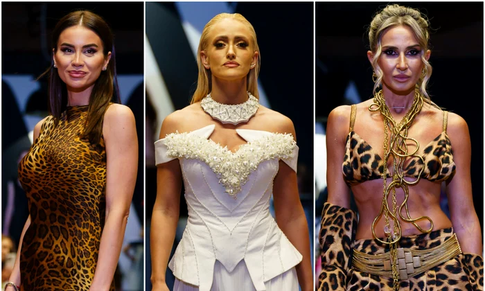 Geanina Ilieș, Iuliana Pepene, Crina Abrudan, prezentatoare TV, zeițe pe catwalk   Remus Nicolaescu jpg