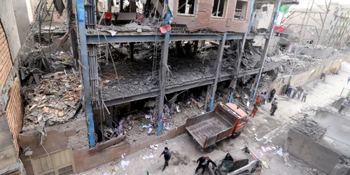 Distrugeri provocate de bombardamentele din Iran, Teheran FOTO AFP