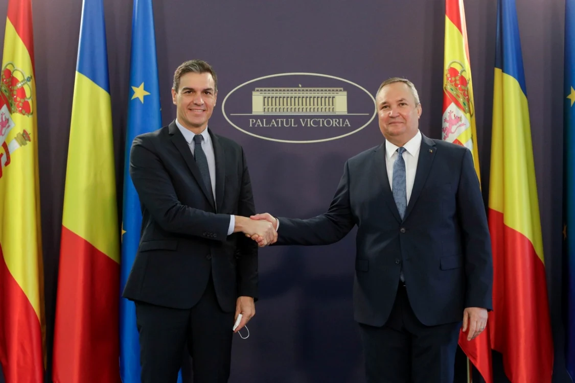 Pedro Sanchez şi Nicolae Ciucă FOTO Inquam Photos / George Călin
