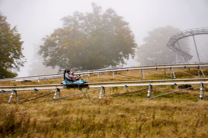 Pista de la BobVarsag are 1500 de metri iar bobul atinge până la 45 de km/foto: Tiberiu Irimia
